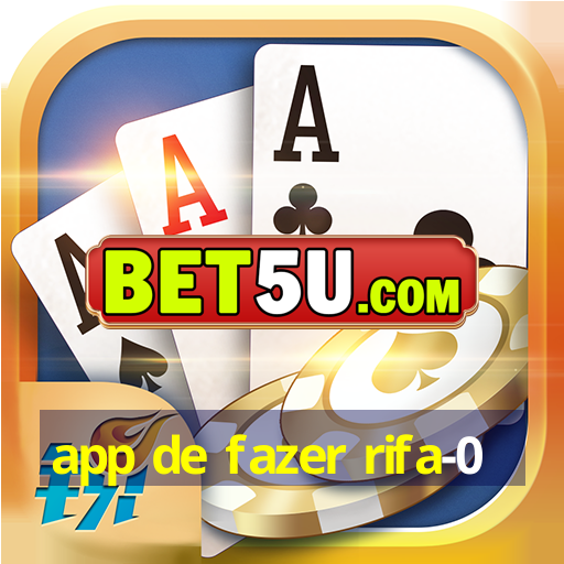 app de fazer rifa